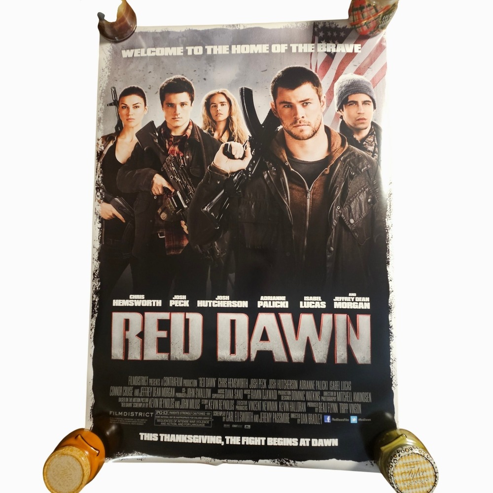 Red Dawn 2012 Original Movie Poster 27x40‎ Chris Hemsworth Josh Hutcherson D/S